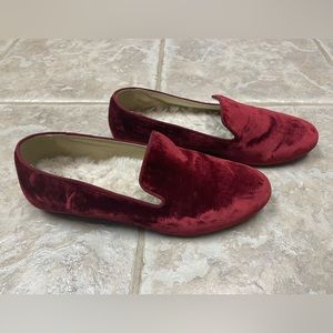 Red Velvet Slippers by Birdie - Size 7.5